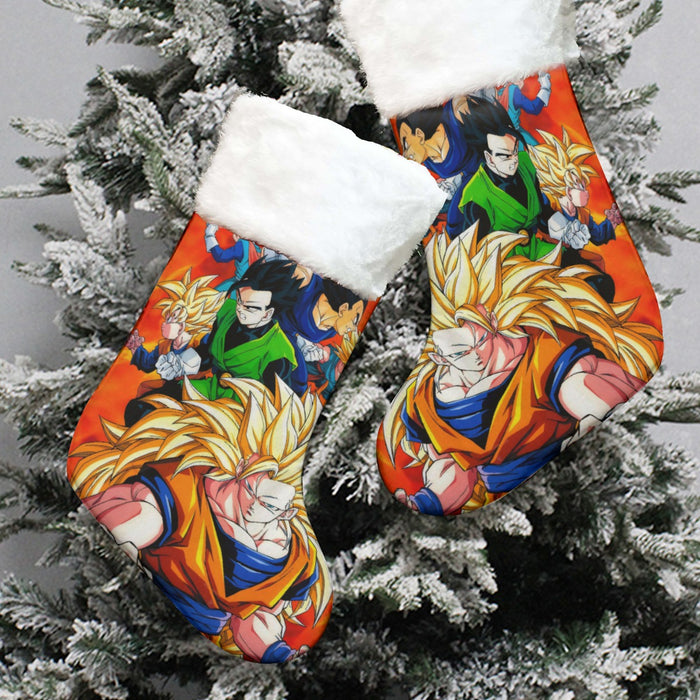 Dragon Ball Goku Super Saiyan 3 Vegeta Gohan Trending Design Christmas Socks