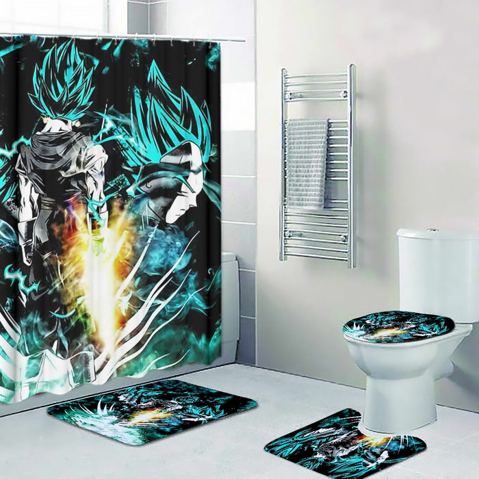 Dragon Ball Gogeta Super Saiyan Power Up Potara Fusion Design Four-piece Bathroom