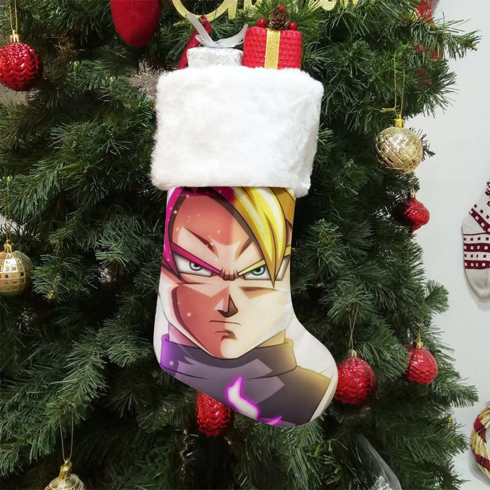 DBZ Goku God Half Rose and Golden Portrait Dope Design Christmas Socks