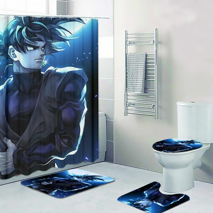 Dragon Ball Super Goku Black Cool Night Blue Sea Four-piece Bathroom