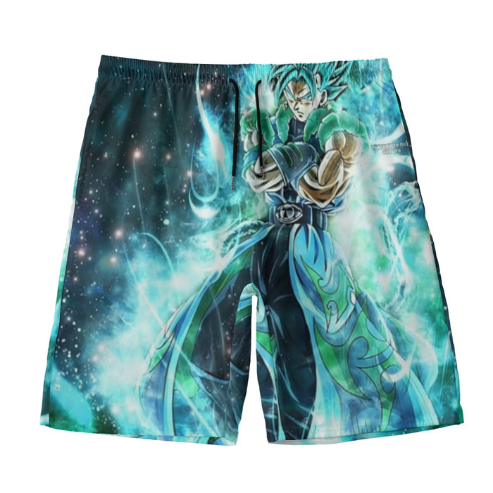 Dragon Ball Gogito 2 Blue Super Saiyan Kaioken Cool Beach Pants