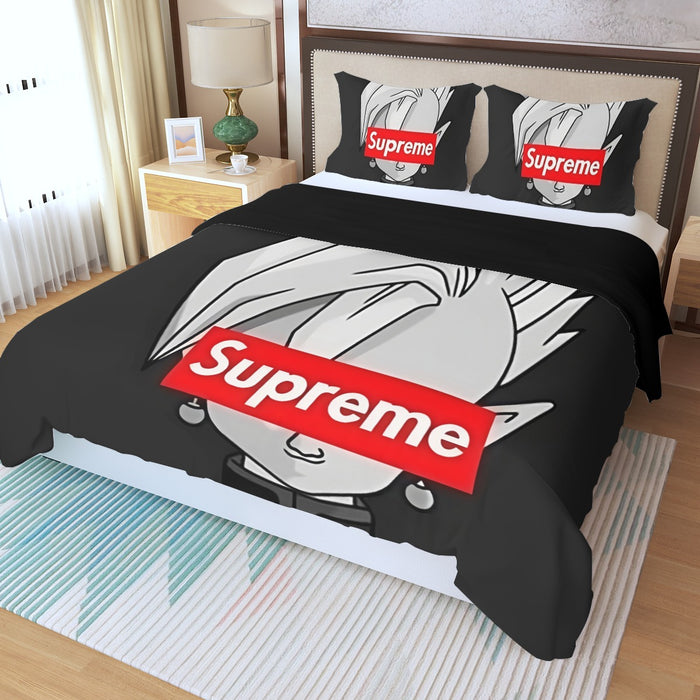 DBZ Zamasu Supreme Kai Logo Creative Black Edition Three Piece Duvet Cover Set