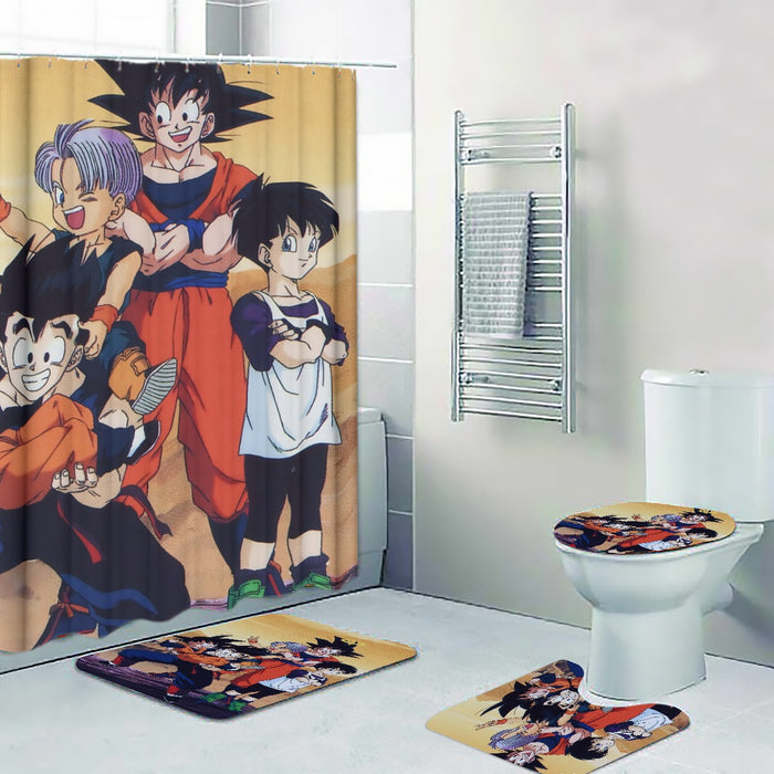 Dragon Ball Son Goku Happy Family Four-piece Bathroom