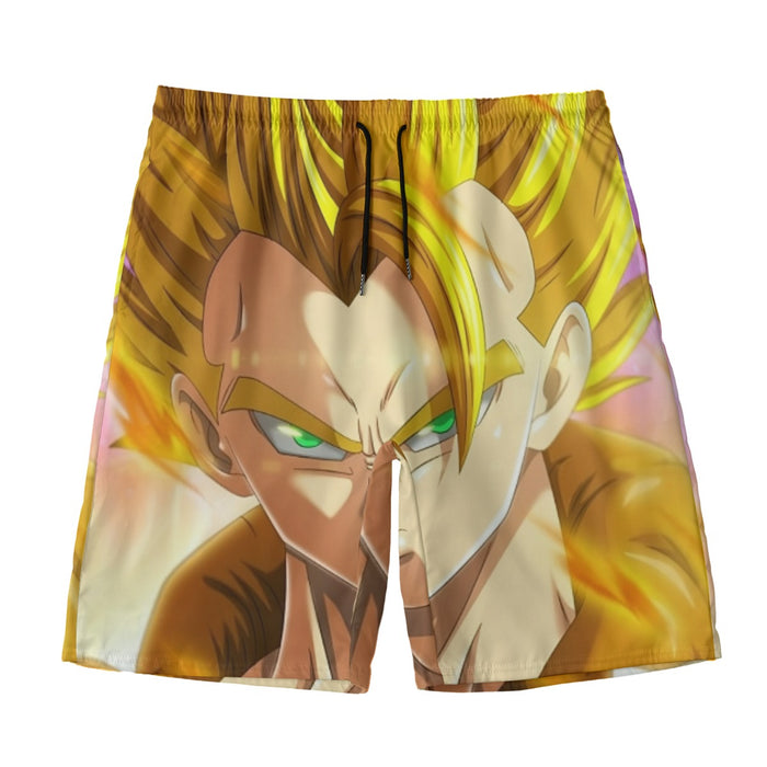 Dragon Ball Z Gogeta Super Saiyan Warrior Power Full Print Streetwear Cool Design Beach Pants