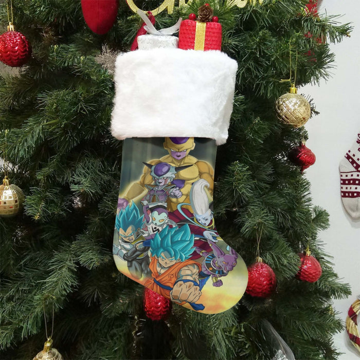 Dragon Ball Goku Vegeta Super Saiyan God Blue SSGSS Fight Villains Christmas Socks