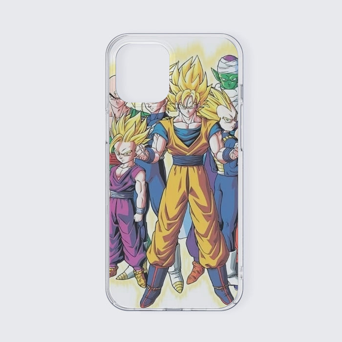 DBZ Goku Vegeta Super Saiyan Krillin Piccolo All Heroes Vibrant Design iPhone 13 Case