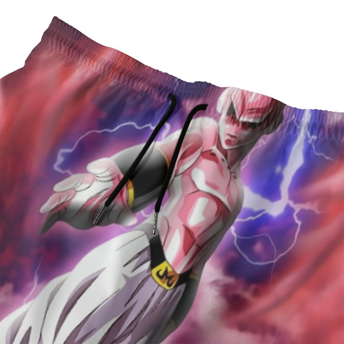 Majin Ultimate Mighty Kid Buu Tie Dye Lightning Amazing 3D Beach Pants