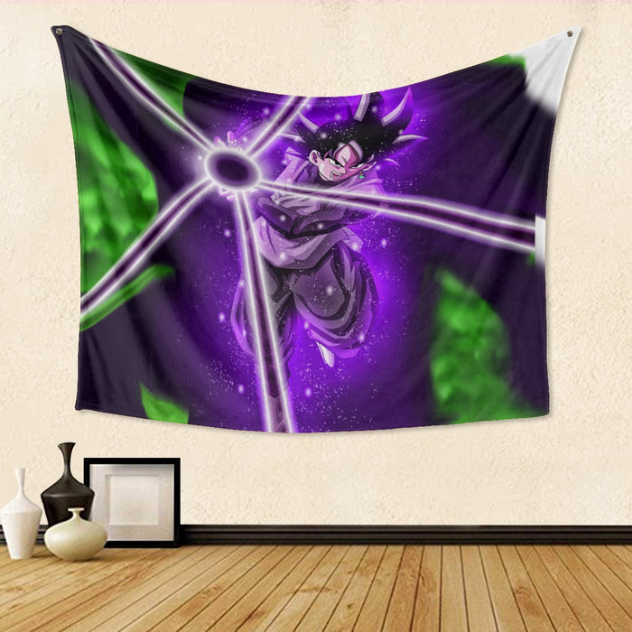 Black Goku Performs Black Power Ball attack  Dragon Ball Super Tapestry