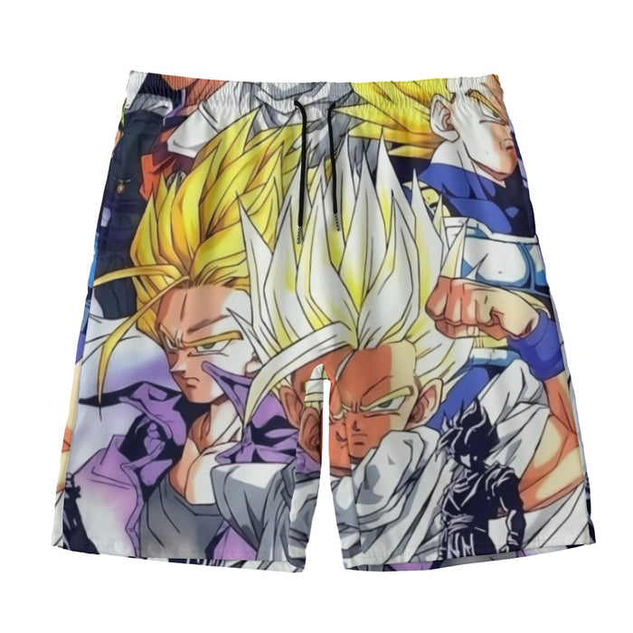 Dragon Ball Trunks Gohan Young Generation Super Saiyan Color Style Beach Pants