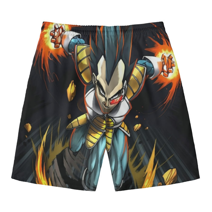 Dragon Ball Armored Vegeta Double Galick Cannon Dope Beach Shorts