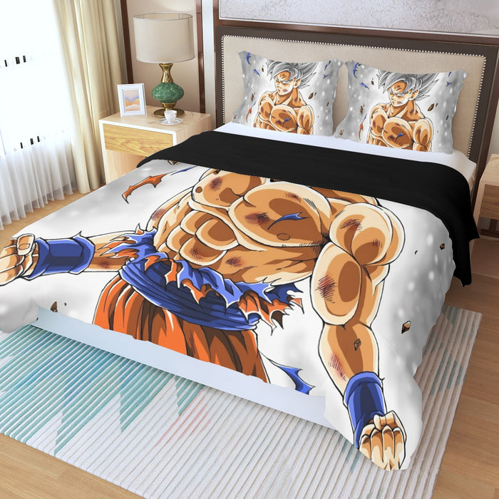 Goku Mastered Ultra Instinct Three Piece Duvet Cover Set