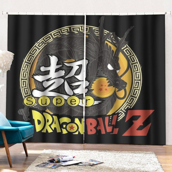 Dragon Ball Z Super Kanji Epic Dragon Spirit Shenron Curtains with Hooks