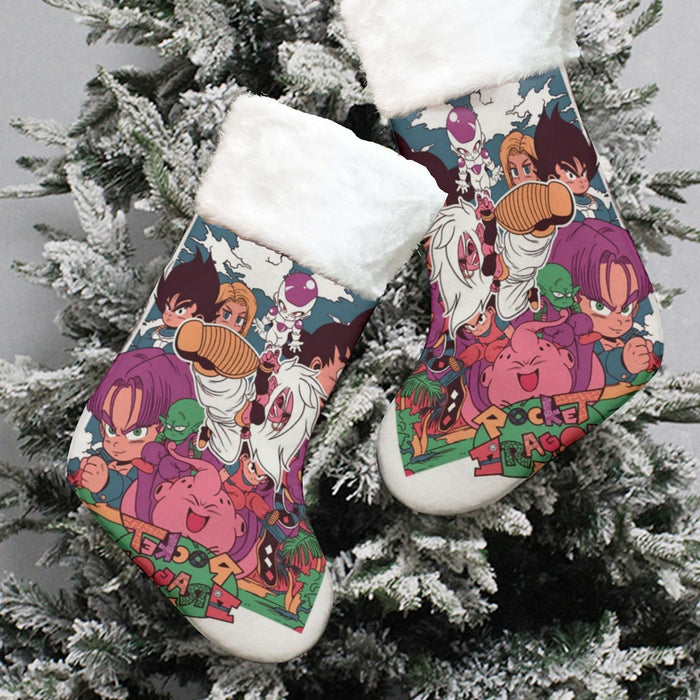 Kid Versions Of Dragon Ball Z Characters Christmas Socks