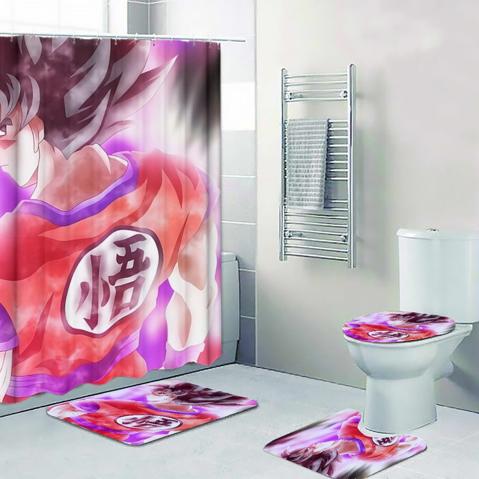 Dragon Ball Super Goku Kaioken Cool Purple Aura Casual Four-piece Bathroom