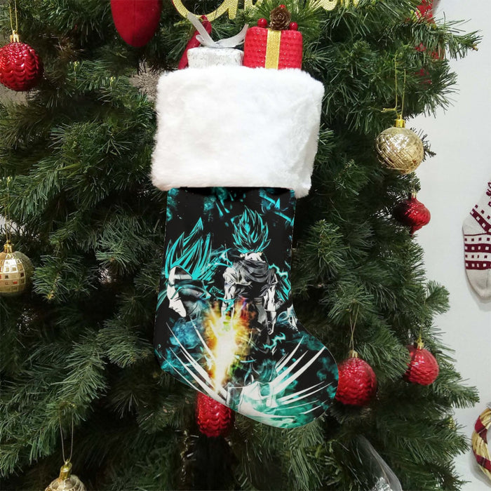 Dragon Ball Gogeta Super Saiyan Power Up Potara Fusion Design Christmas Socks