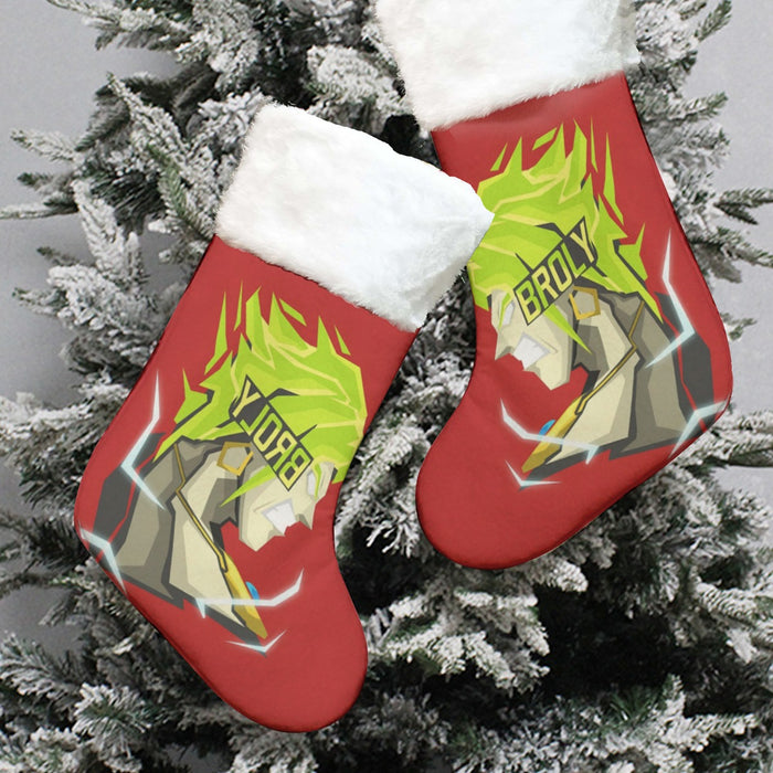 Dragon Ball Super Cool Legendary Broly Cool Vector Art Christmas Socks