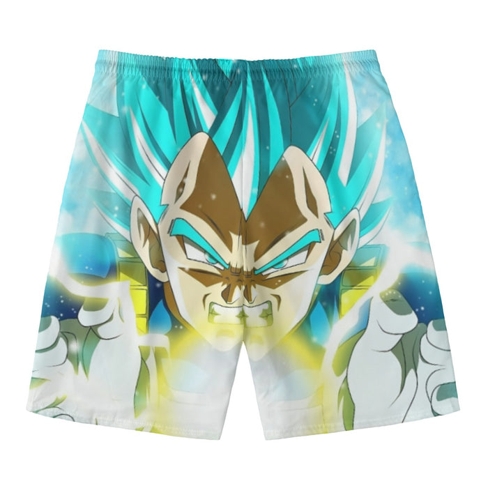 Dragon Ball Blue Vegeta Super Saiyan God Kamehameha Beach Pants