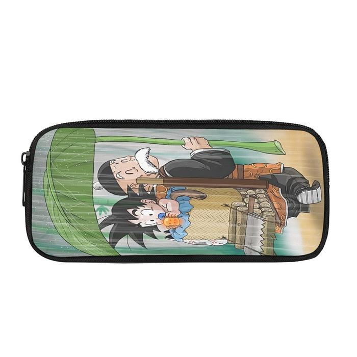 DBZ Kid Goku Super Saiyan Grandpa Gohan Cover Rain Cute Design Pencil Bag