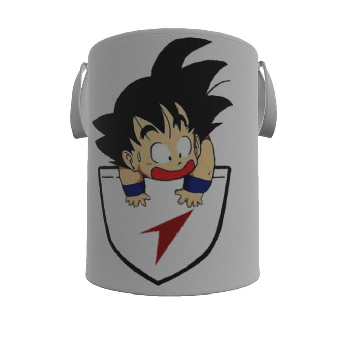 Dragon Ball Kid Goku Coming Out Of Pocket Laundry Basket