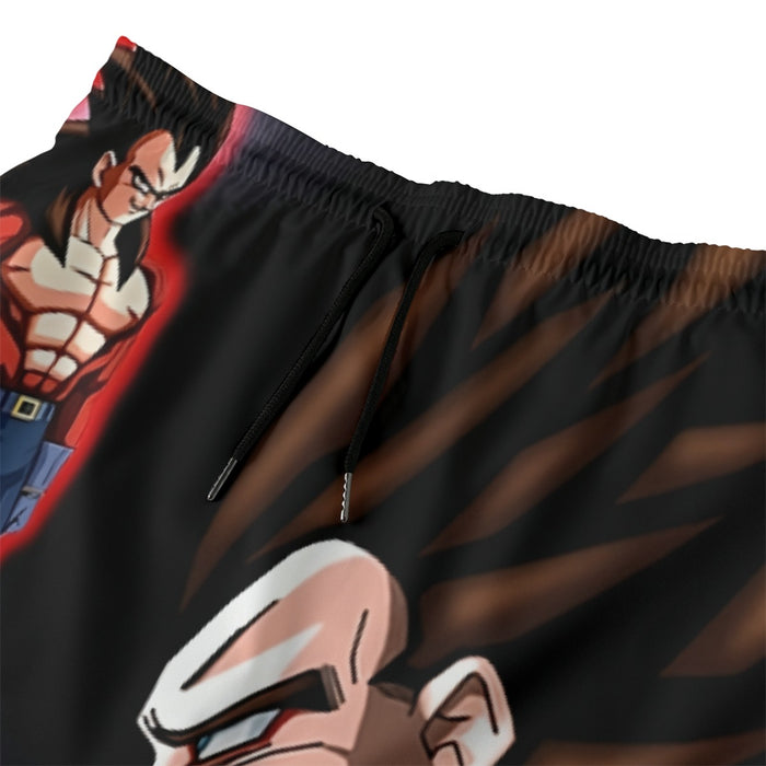 Dragon Ball Super Vegeta 4 Cool Crescent Moon Universe Beach Pants