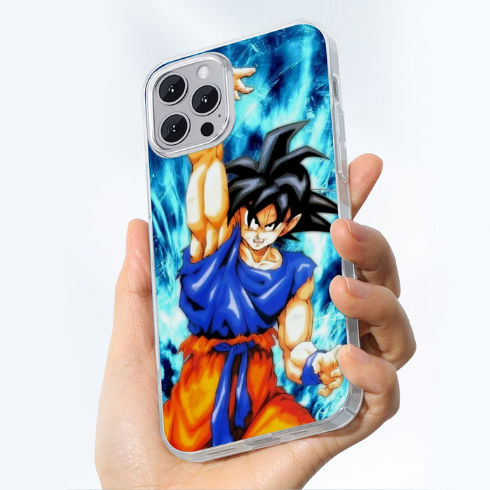 Dragon Ball Z Son Goku Cool Blue Aura Energy Ball iPhone 13 Case