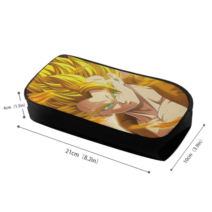 Dragon Ball Z Gogeta Super Saiyan Warrior Power Full Print Streetwear Cool Design Pencil Bag