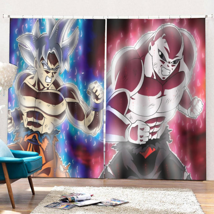 Dragon Ball Super Goku vs Jiren Fierce Battle Full Print Curtains with Hooks