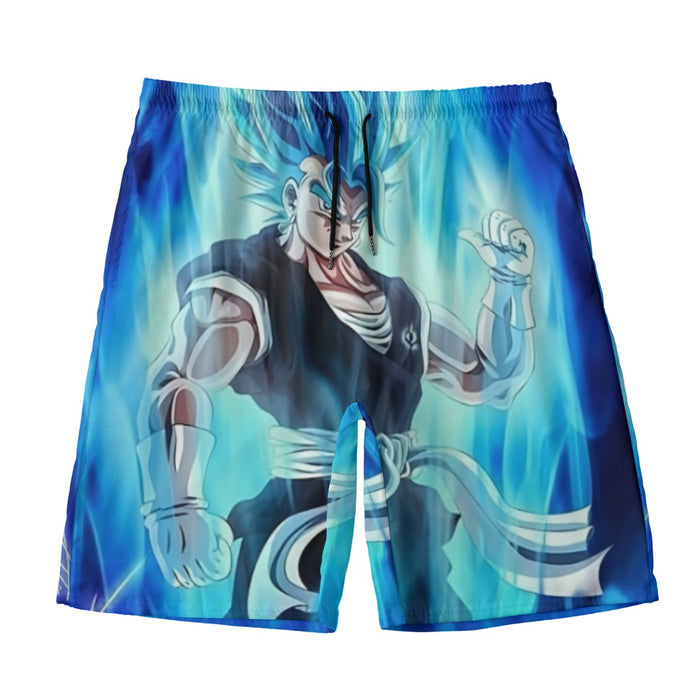 Dragon Ball Z Super Saiyan Vegito Blue Charge Aura Beach Pants