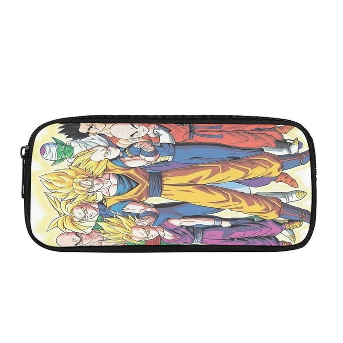 DBZ Goku Vegeta Super Saiyan Krillin Piccolo All Heroes Vibrant Design Pencil Bag