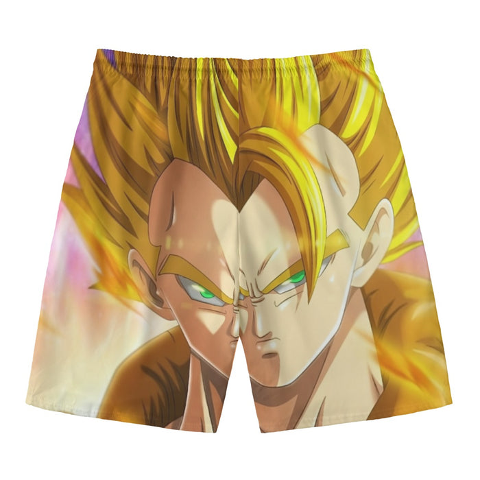 Dragon Ball Z Gogeta Super Saiyan Warrior Power Full Print Streetwear Cool Design Beach Pants