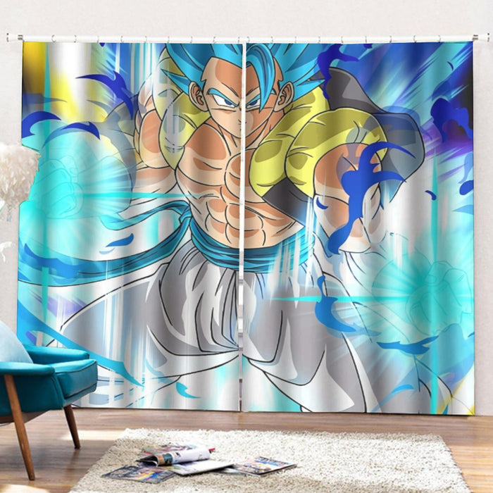 Super Saiyan Blue Gogeta Curtains with Hooks