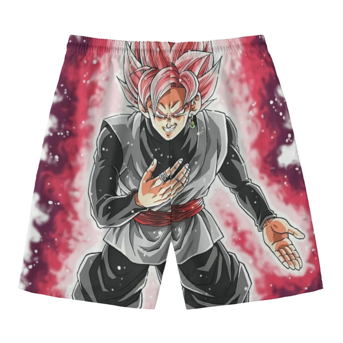 Dragon Ball Super Black Goku Rose 2 Super Saiyan Grin Beach Pants