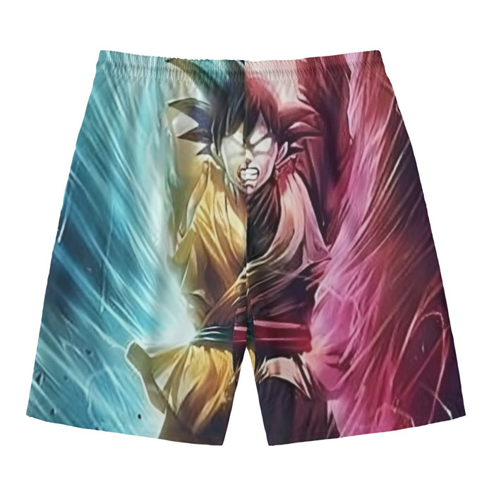 Dragon Ball Super Shirt Black Goku SSGSS Goku Spirit Bomb Beach Pants