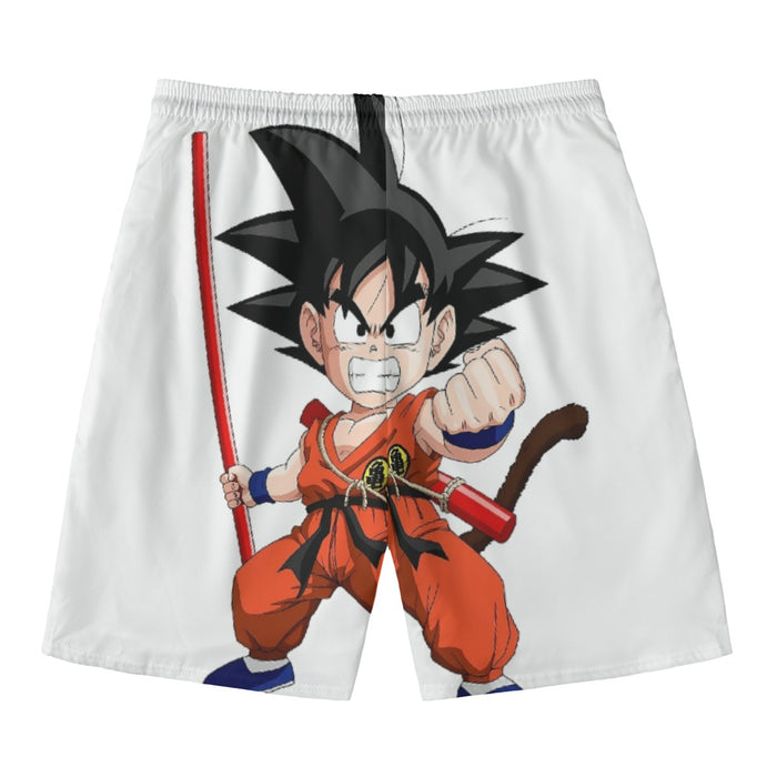 Kid Goku Fighting Dragon Ball Z Beach Pants