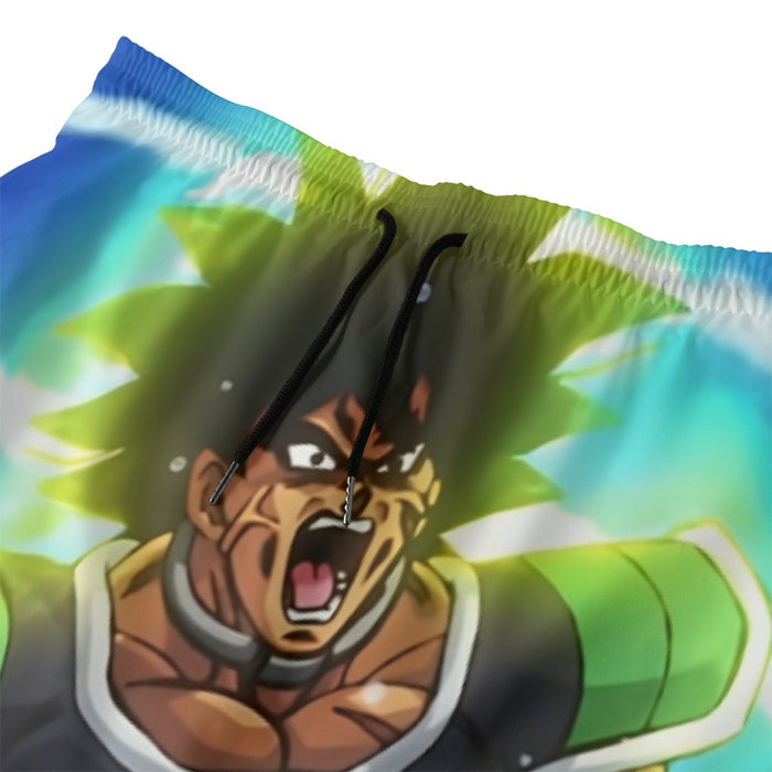 Dragon Ball Z Broly Wearing His Control Mechanism Beach Pants