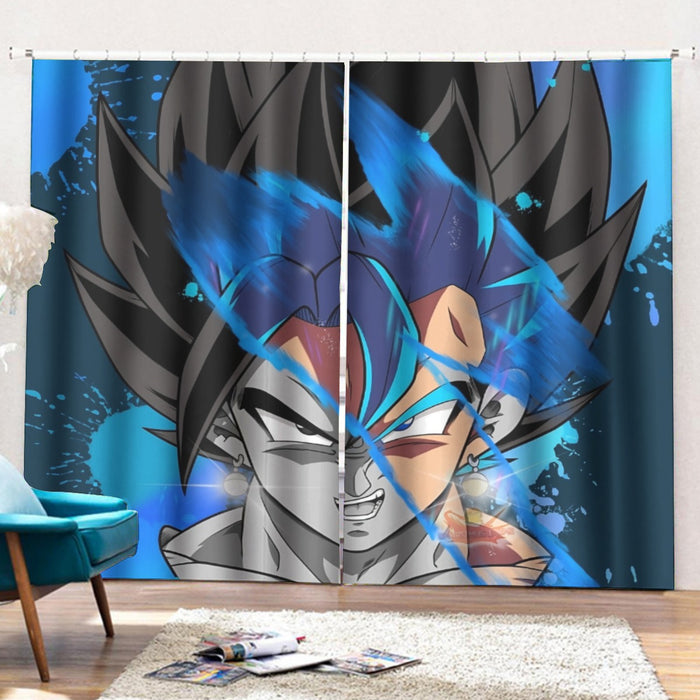 Dragon Ball Z SSJ Goku Painted Curtains with Hooks