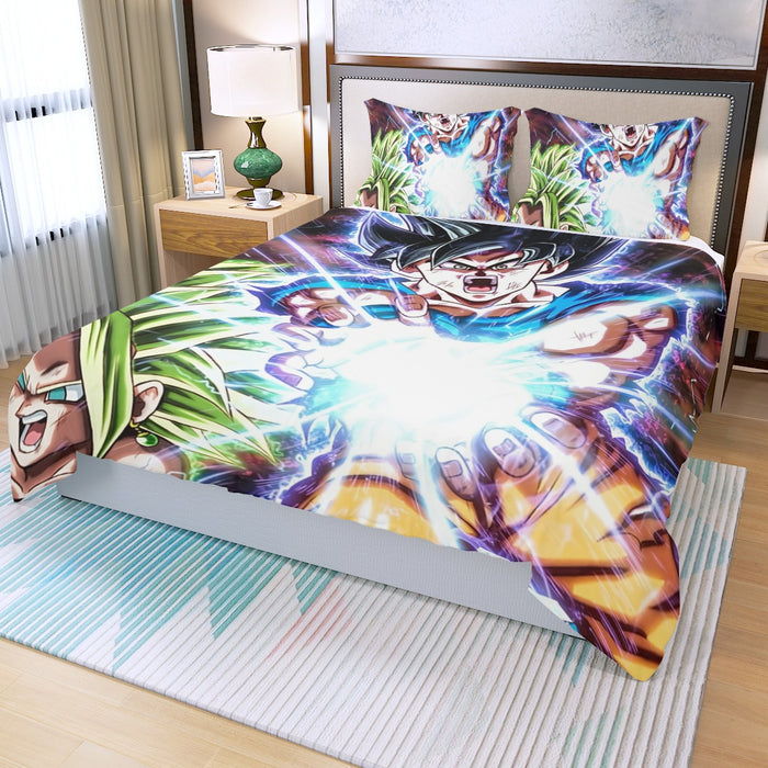 Dragon B Z Son Goku Powerful Kamehameha Released Three Piece Duvet Cover Set