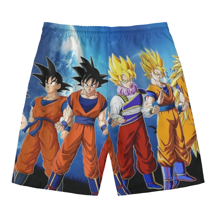 Dragon Ball Z Cool Goku Super Saiyan Transformation Beach Pants