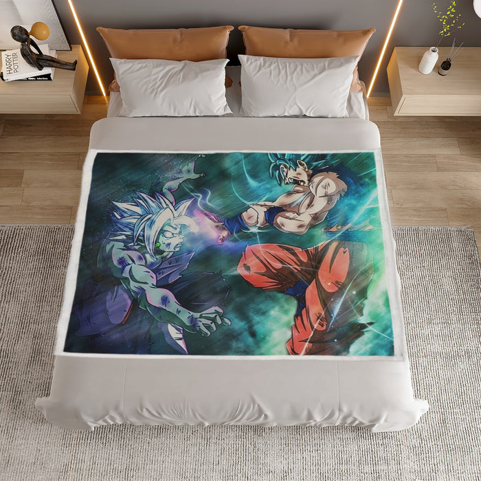 Dragon Ball Fused Zamasu Goku Blue Super Saiyan Epic Household Warm Blanket