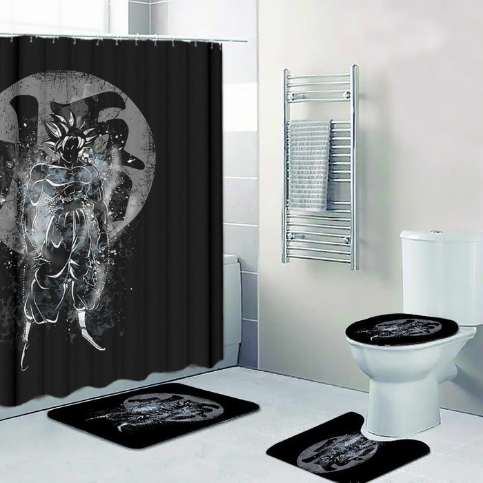 Goku Ultra Instinct Black Four-piece Bathroom