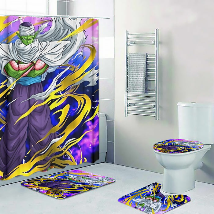 Dragon Ball Angry Piccolo Waiting Fight Aura Yellow Fashion Four-piece Bathroom