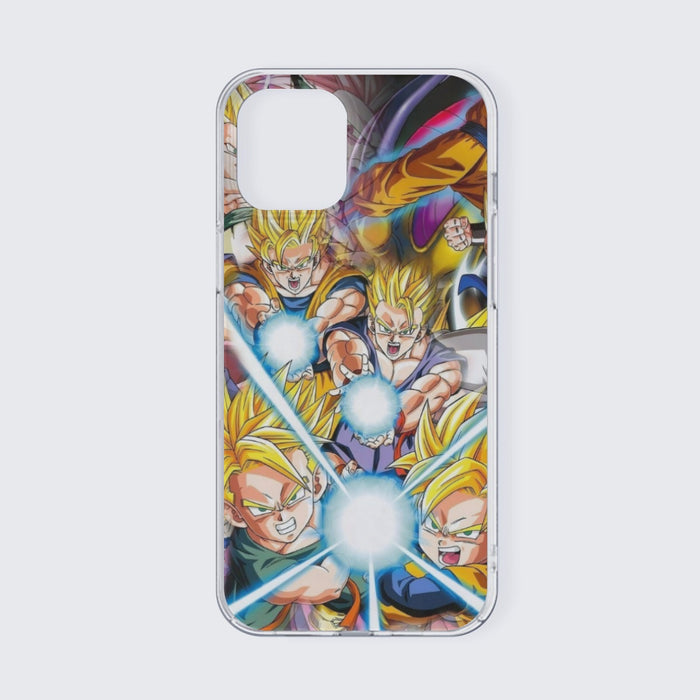 DBZ Goku Gohan Goten Super Saiyan Kamehameha Color Design iPhone 13 Case