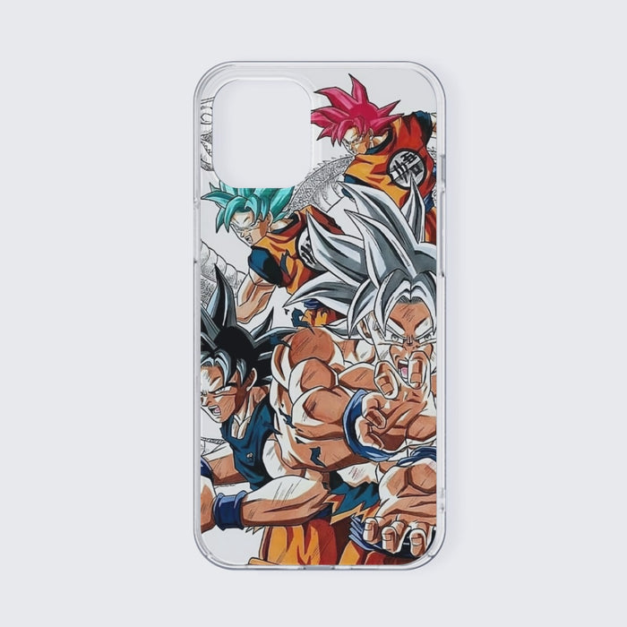 DBS Goku SSJ Transformations White God Blue Red Kaioken Ultra Instinct iPhone 13 Case