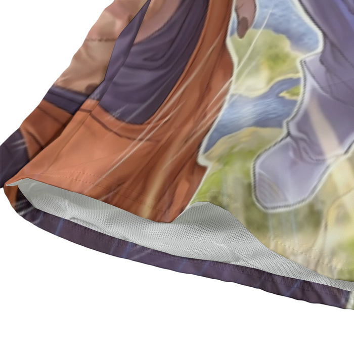 Dragon Ball Z Vegito Punching Super Buu Beach Pants