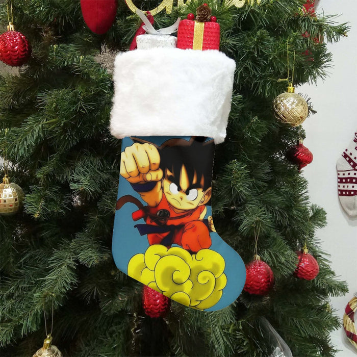 Young Goku Kid Flying Cloud Fight 3D Dragonball Christmas Socks