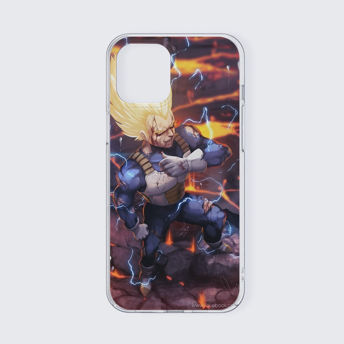 Dragon Ball Z Vegeta Super Saiyan Lightning Custom iPhone 13 Case