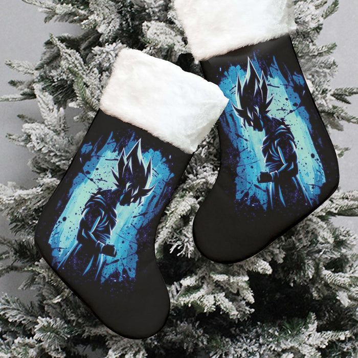 Awesome Goku Blue Design Dragon Ball Z Christmas Socks