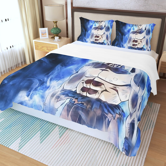 Dragon Ball Super Goku Ultra Instinct Blue Cool Casual Three Piece Duvet Cover Set