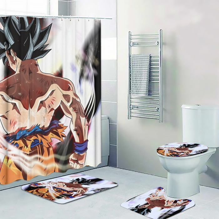 Dragon Ball Goku Damaged Battle Muscular Powerful Aura Four-piece Bathroom