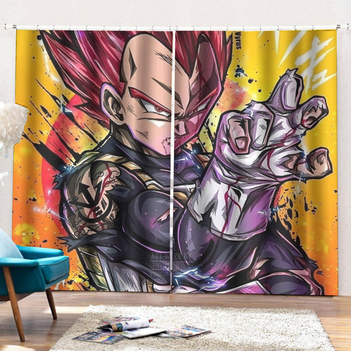 Dragon Ball Z Vegeta God Curtains with Hooks